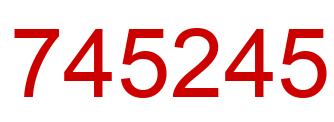 Number 745245 red image