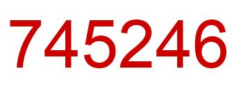 Number 745246 red image