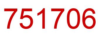 Number 751706 red image
