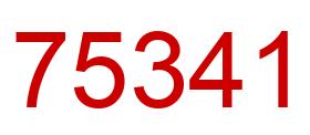 Number 75341 red image