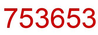 Number 753653 red image