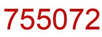 Number 755072 red image