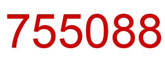 Number 755088 red image
