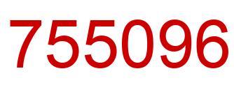Número 755096 imagen rojo