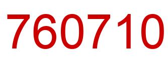 Number 760710 red image