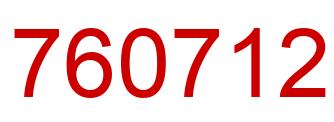 Number 760712 red image