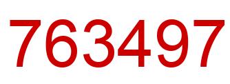 Number 763497 red image