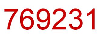 Number 769231 red image