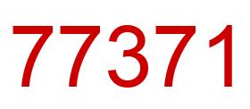Number 77371 red image