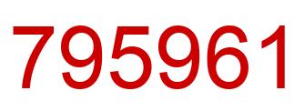 Number 795961 red image