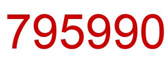 Number 795990 red image