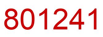 Número 801241 imagen rojo