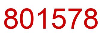 Number 801578 red image