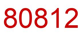 Número 80812 imagen rojo