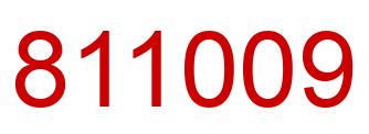 Number 811009 red image