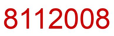 Número 8112008 imagen rojo