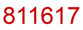 Número 811617 imagen rojo