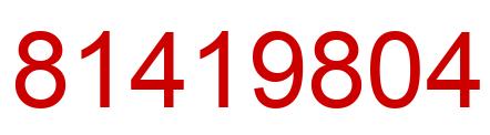 Number 81419804 red image