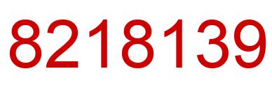 Number 8218139 red image