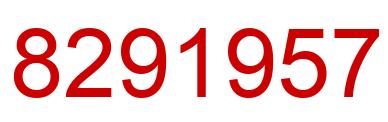Número 8291957 imagen rojo