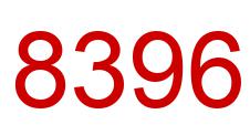 Number 8396 red image