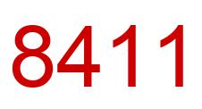 Number 8411 red image