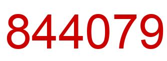 Number 844079 red image