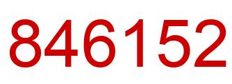 Número 846152 imagen rojo