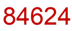 Number 84624 red image