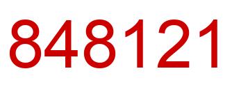 Number 848121 red image