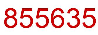 Number 855635 red image