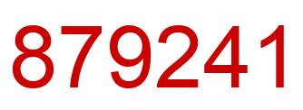 Number 879241 red image