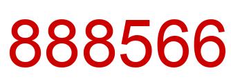 Number 888566 red image