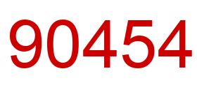 Number 90454 red image