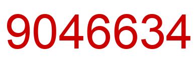 Number 9046634 red image
