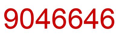 Number 9046646 red image