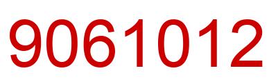 Number 9061012 red image