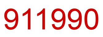 Número 911990 imagen rojo