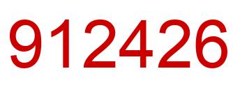 Número 912426 imagen rojo