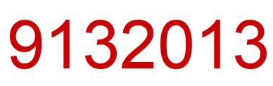 Number 9132013 red image
