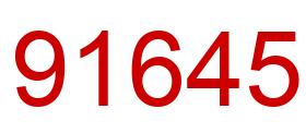 Número 91645 imagen rojo