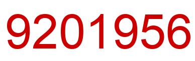 Número 9201956 imagen rojo