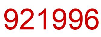 Número 921996 imagen rojo