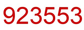 Number 923553 red image