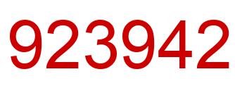 Número 923942 imagen rojo