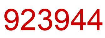 Número 923944 imagen rojo