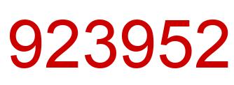 Number 923952 red image
