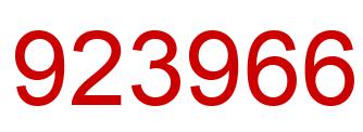 Número 923966 imagen rojo