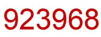 Número 923968 imagen rojo