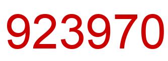 Número 923970 imagen rojo